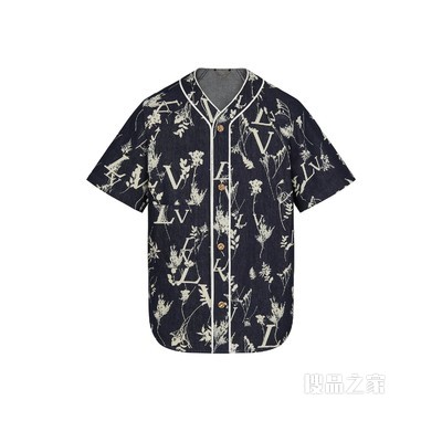 LV LEAF 丹宁棒球衬衫