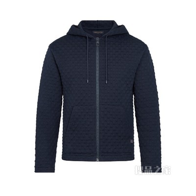 Damier 拉链连帽衫