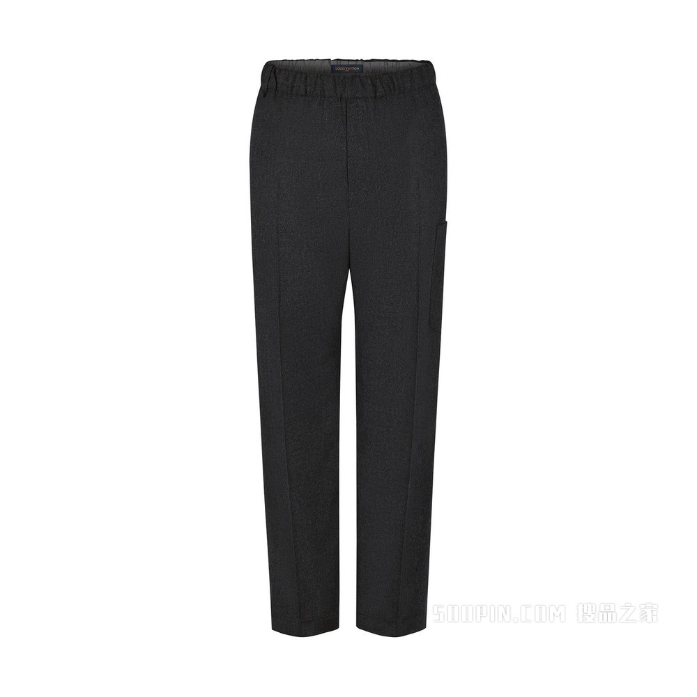 LVSE 法兰绒束绳长裤