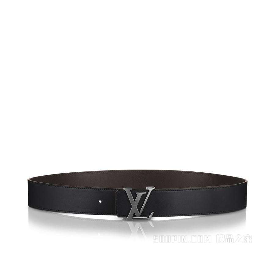LV INITIALES 40 毫米双面小牛皮腰带