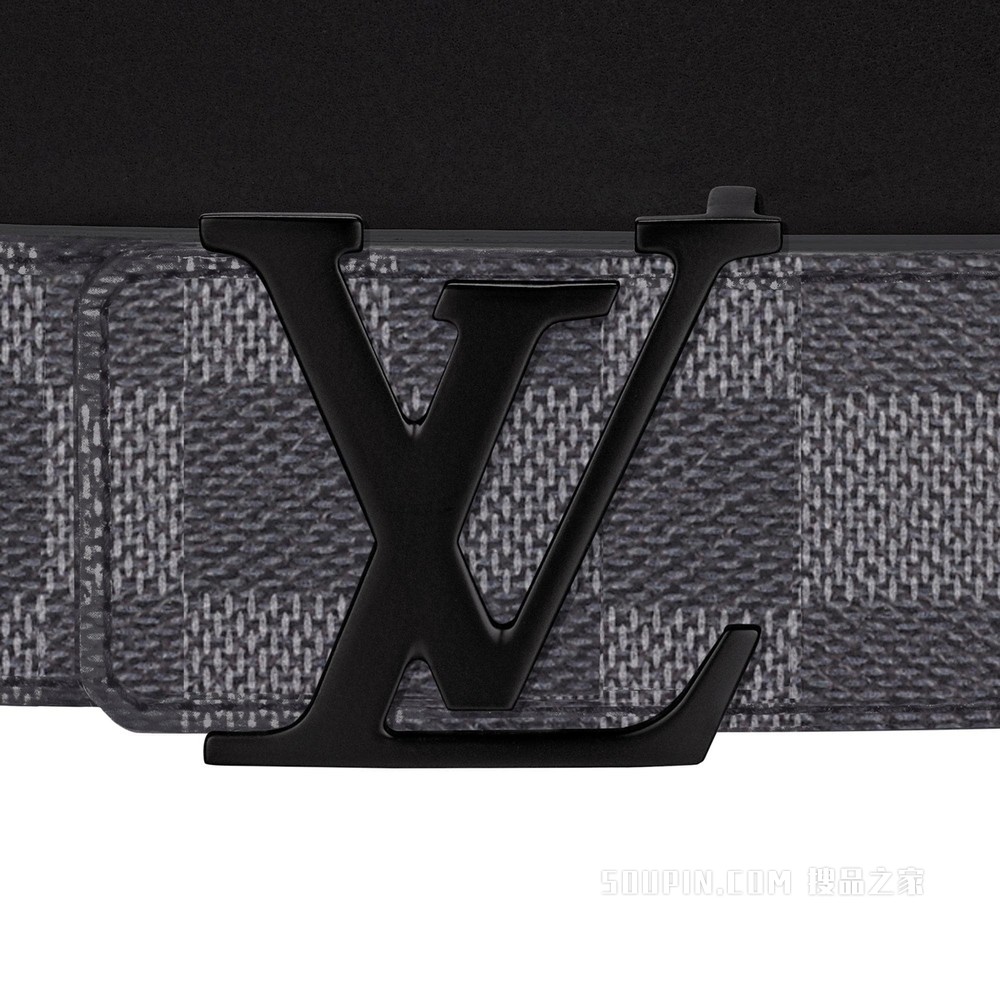 LV INITIALES Damier Graphite 40 毫米腰带