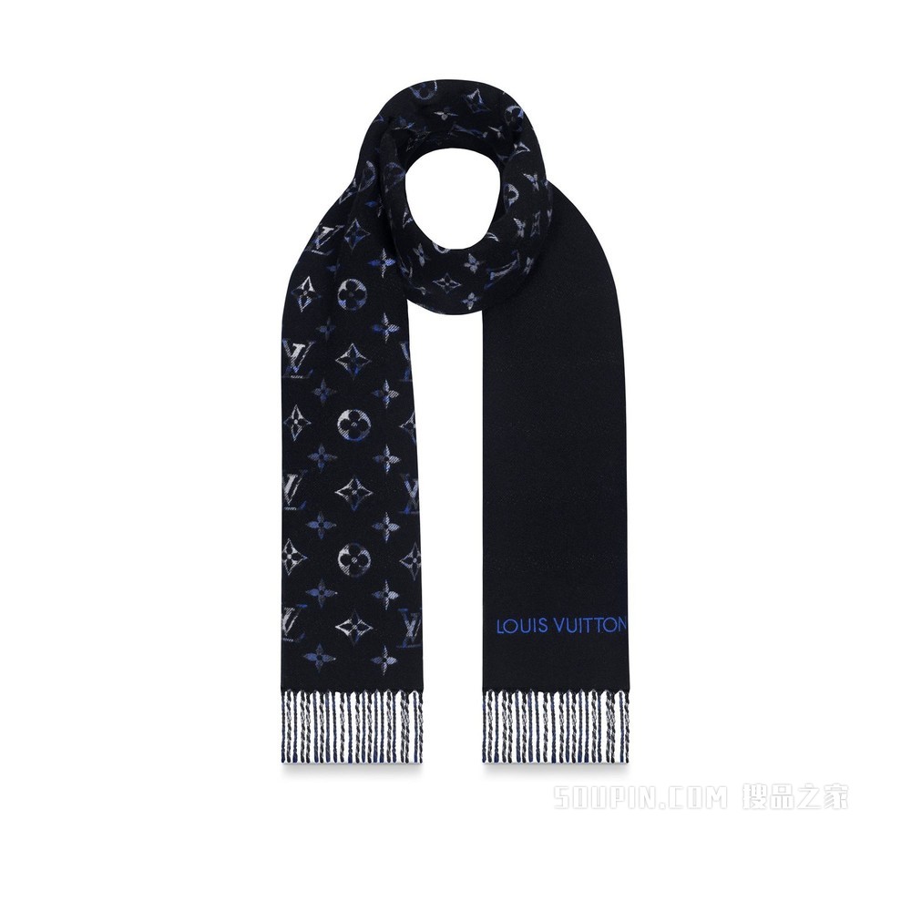 Monogram Gradient Tartan City 围巾