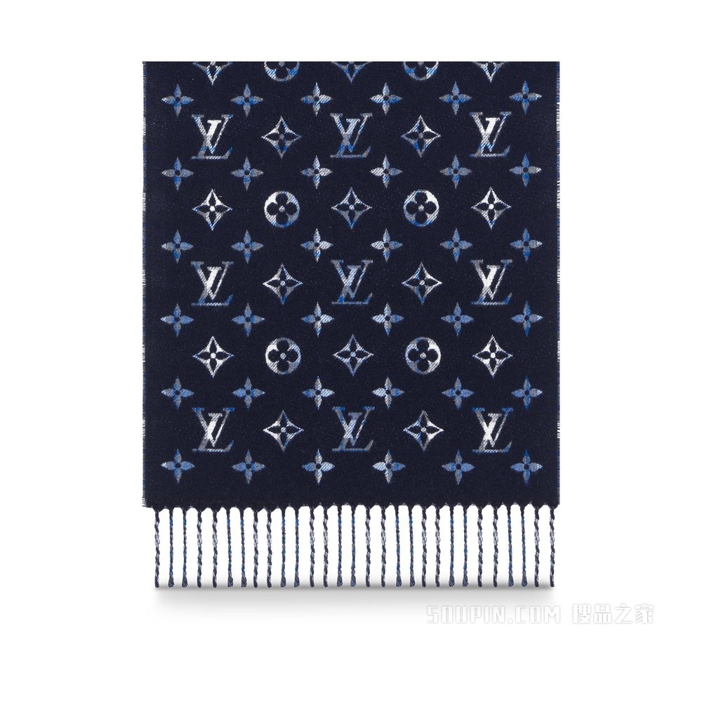 Monogram Gradient Tartan City 围巾