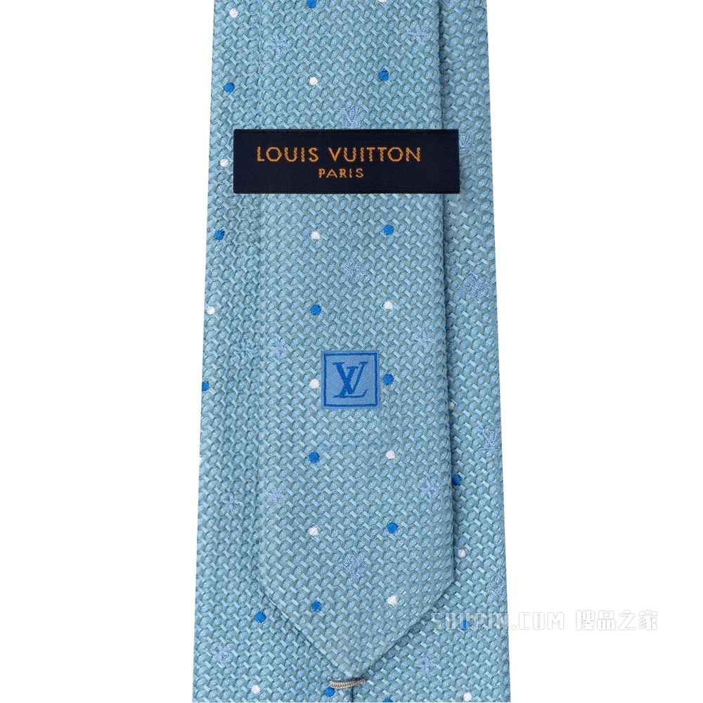 Monogram Polka Dots Tie