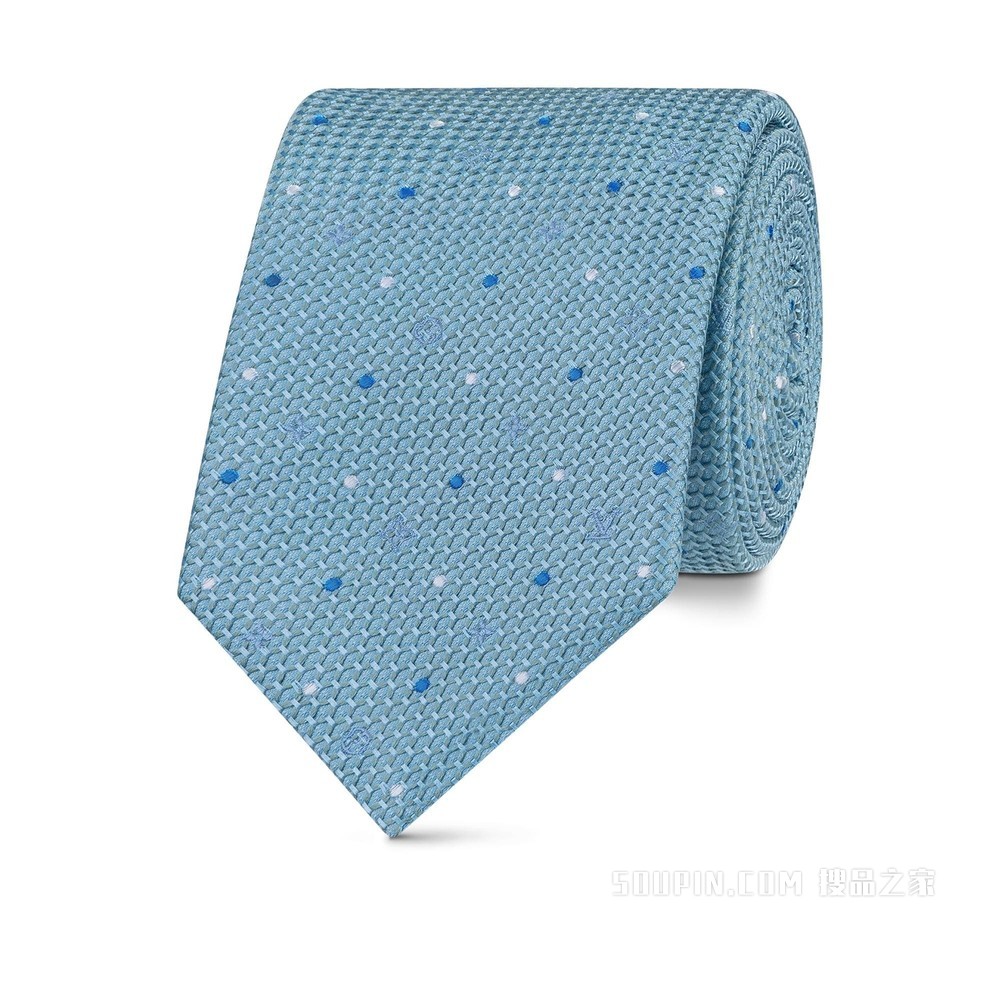 Monogram Polka Dots Tie