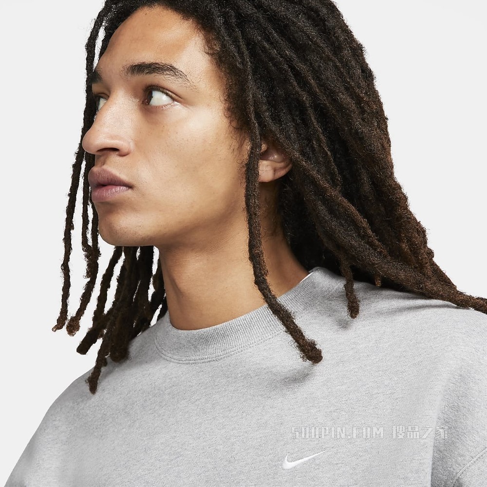 NikeLab 男子起绒圆领上衣