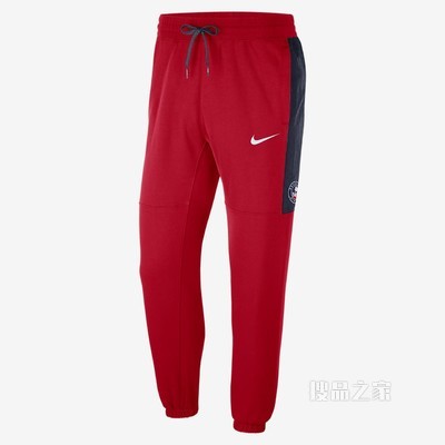 布鲁克林篮网队 Courtside Nike NBA 男子起绒长裤