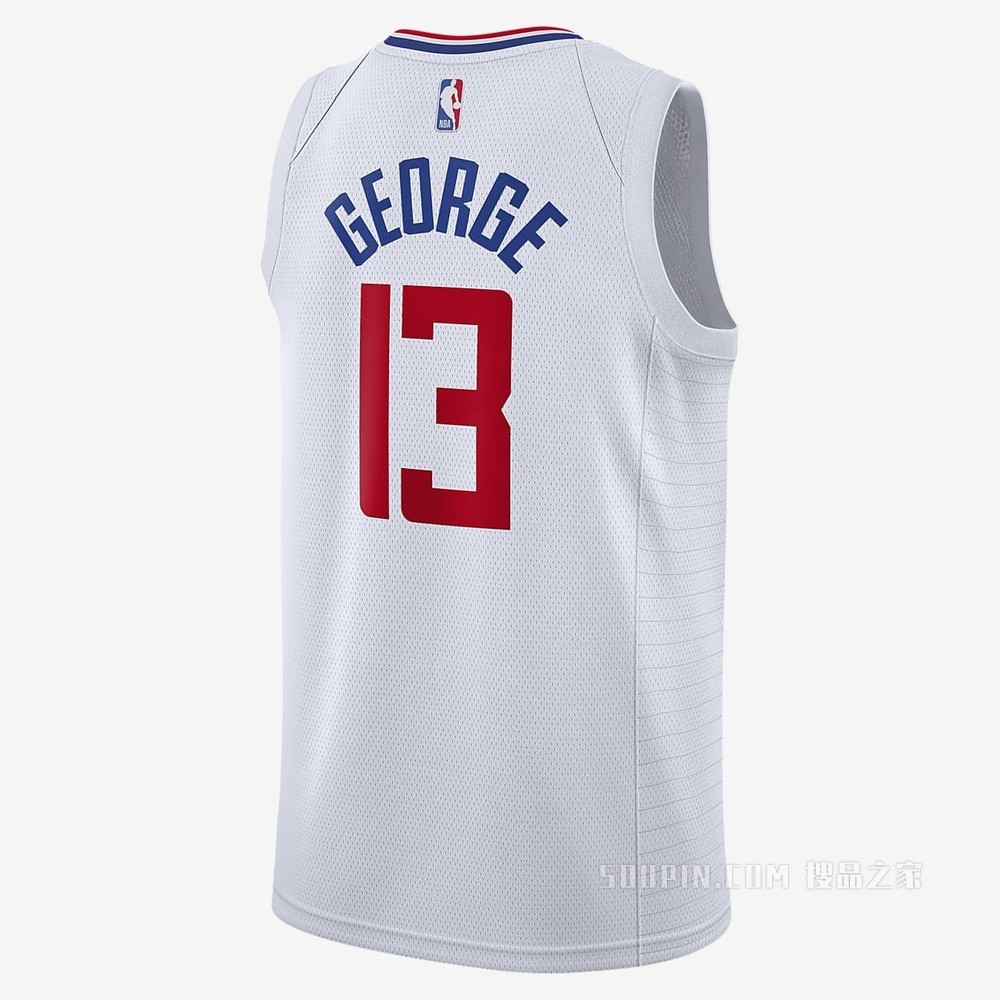 2020 赛季洛杉矶快船队 (Paul George) Association Edition Nike NBA Swingman Jersey 男子球衣