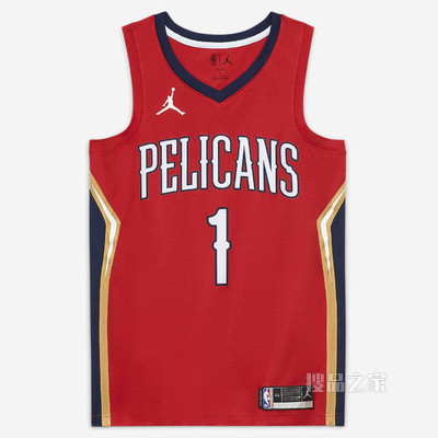 2020 赛季新奥尔良鹈鹕队 Statement Edition Jordan NBA Swingman Jersey 男子球衣
