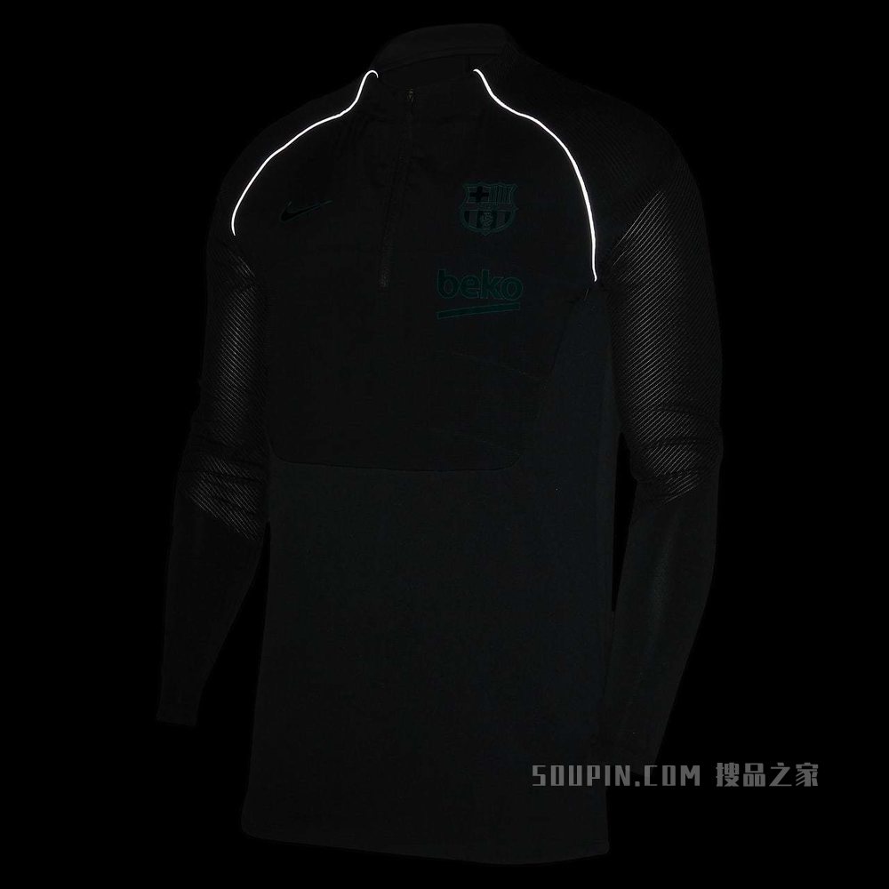 巴萨 VaporKnit Strike Winter Warrior 男子足球训练上衣