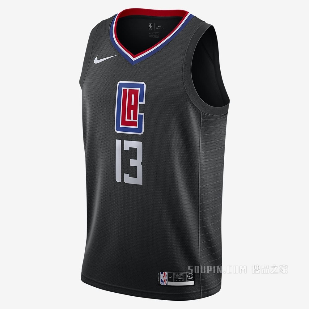 洛杉矶快船队 (Paul George) Statement Edition Nike NBA Swingman Jersey 男子球衣