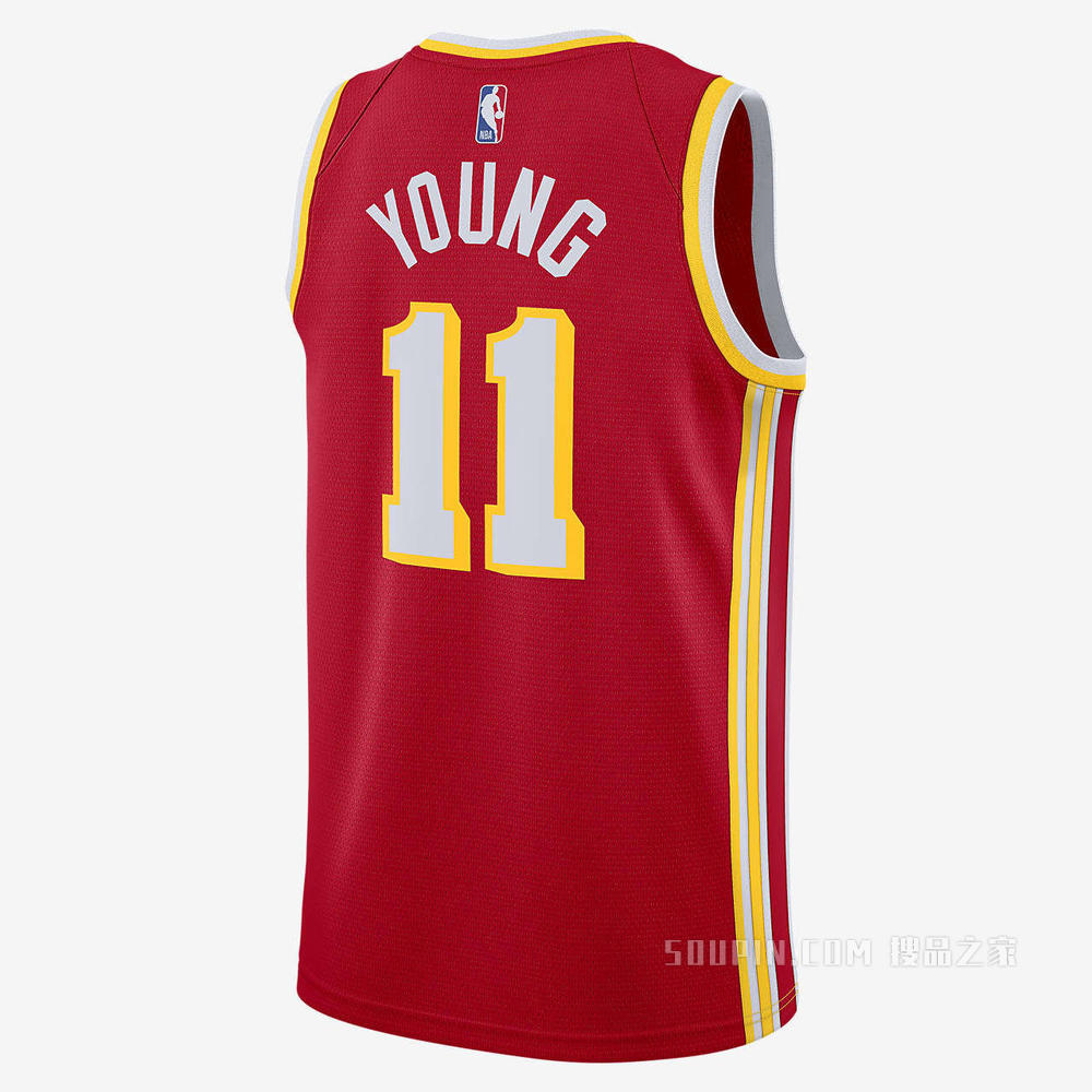 2020 赛季亚特兰大老鹰队 (Trae Young) Icon Edition Nike NBA Swingman Jersey 男子球衣