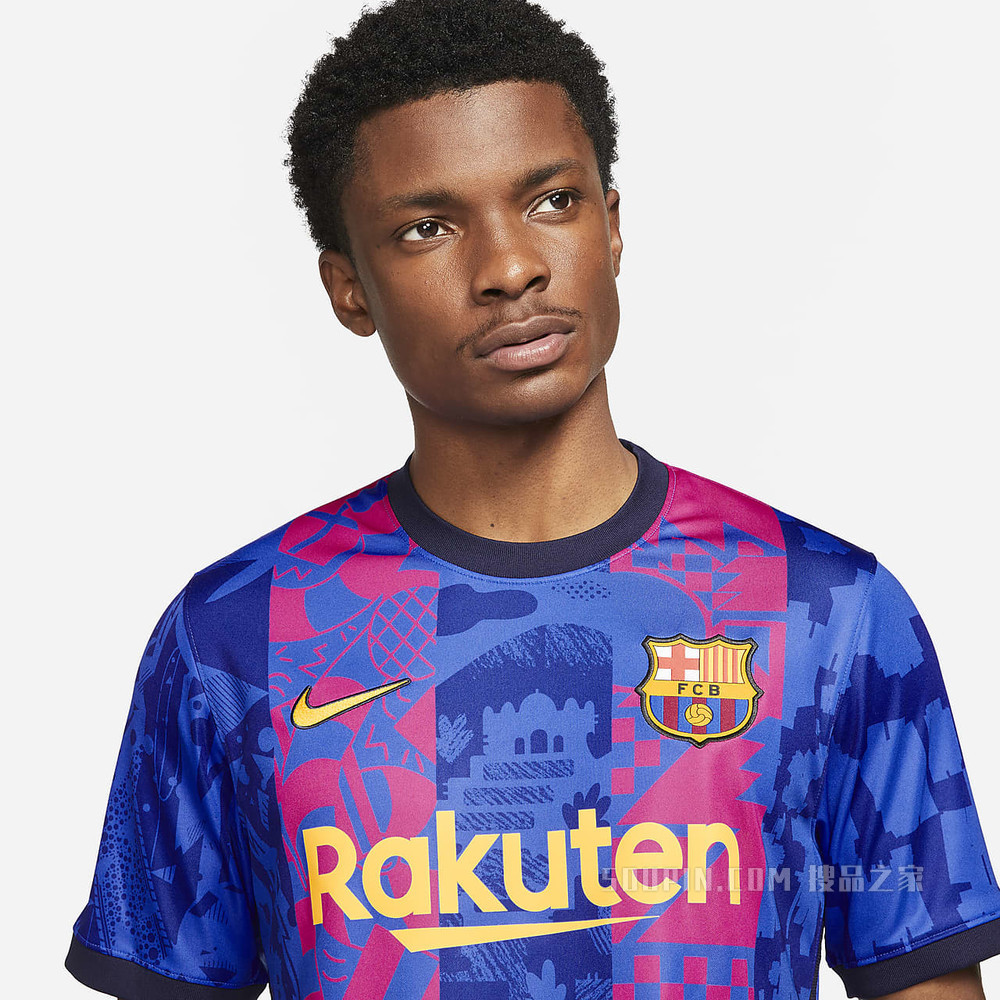 2021/22 赛季巴萨第三球衣球迷版 Nike Dri-FIT 男子足球球衣