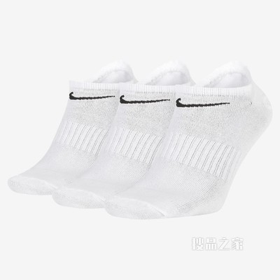 Nike Everyday Lightweight No-Show 训练袜（3 双）