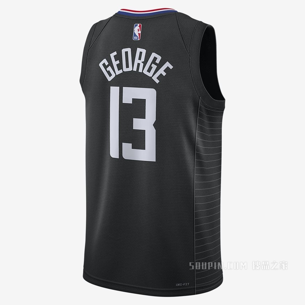 2020 赛季洛杉矶快船队 (Paul George) Statement Edition Jordan NBA Swingman Jersey 男子球衣