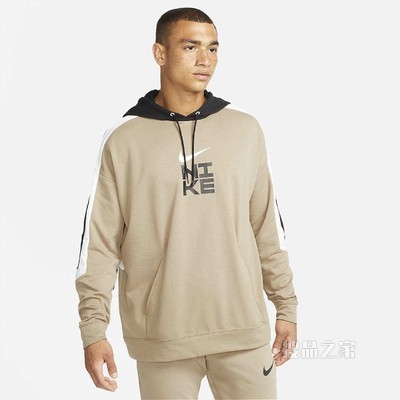 Nike Dri-FIT Sport Clash 男子针织套头训练连帽衫