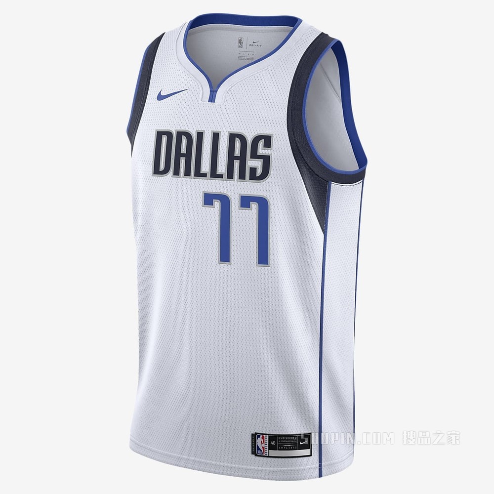 2020 赛季达拉斯独行侠队 (Luka Doncic) Association Edition Nike NBA Swingman Jersey 男子球衣