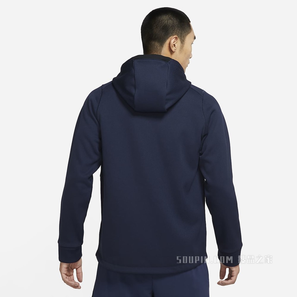 Nike Pro Therma-FIT 男子全长拉链开襟连帽训练夹克