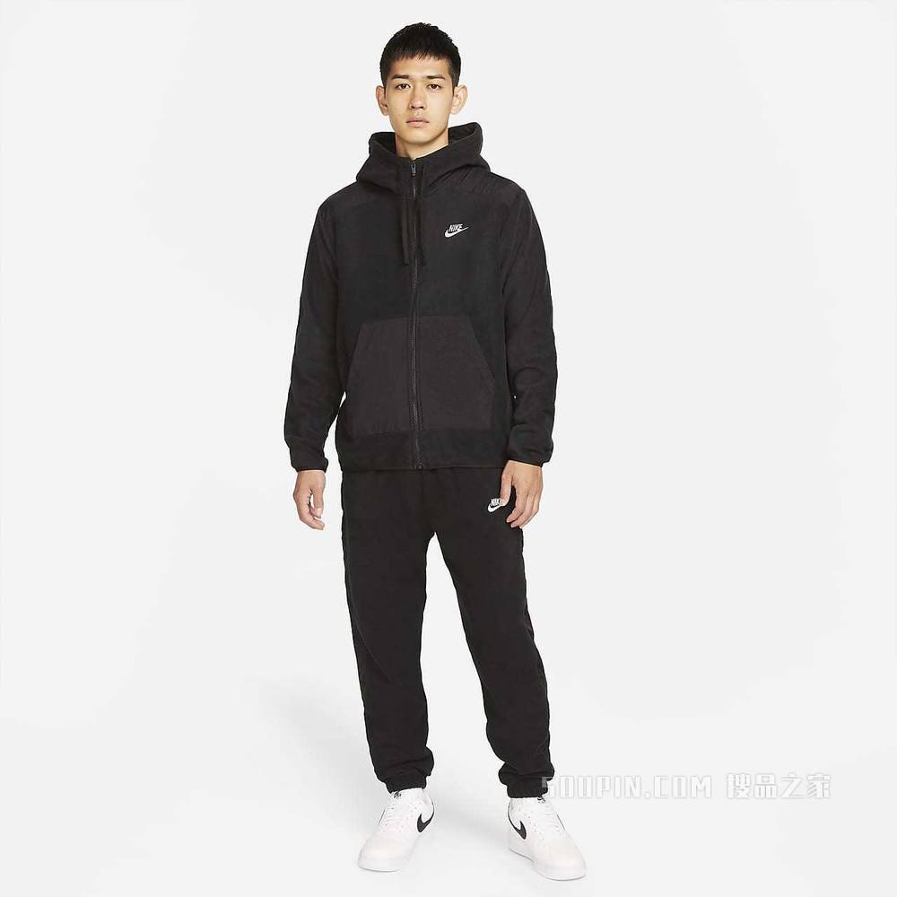 Nike Sportswear Style Essentials+ 男子全长拉链开襟起绒连帽衫