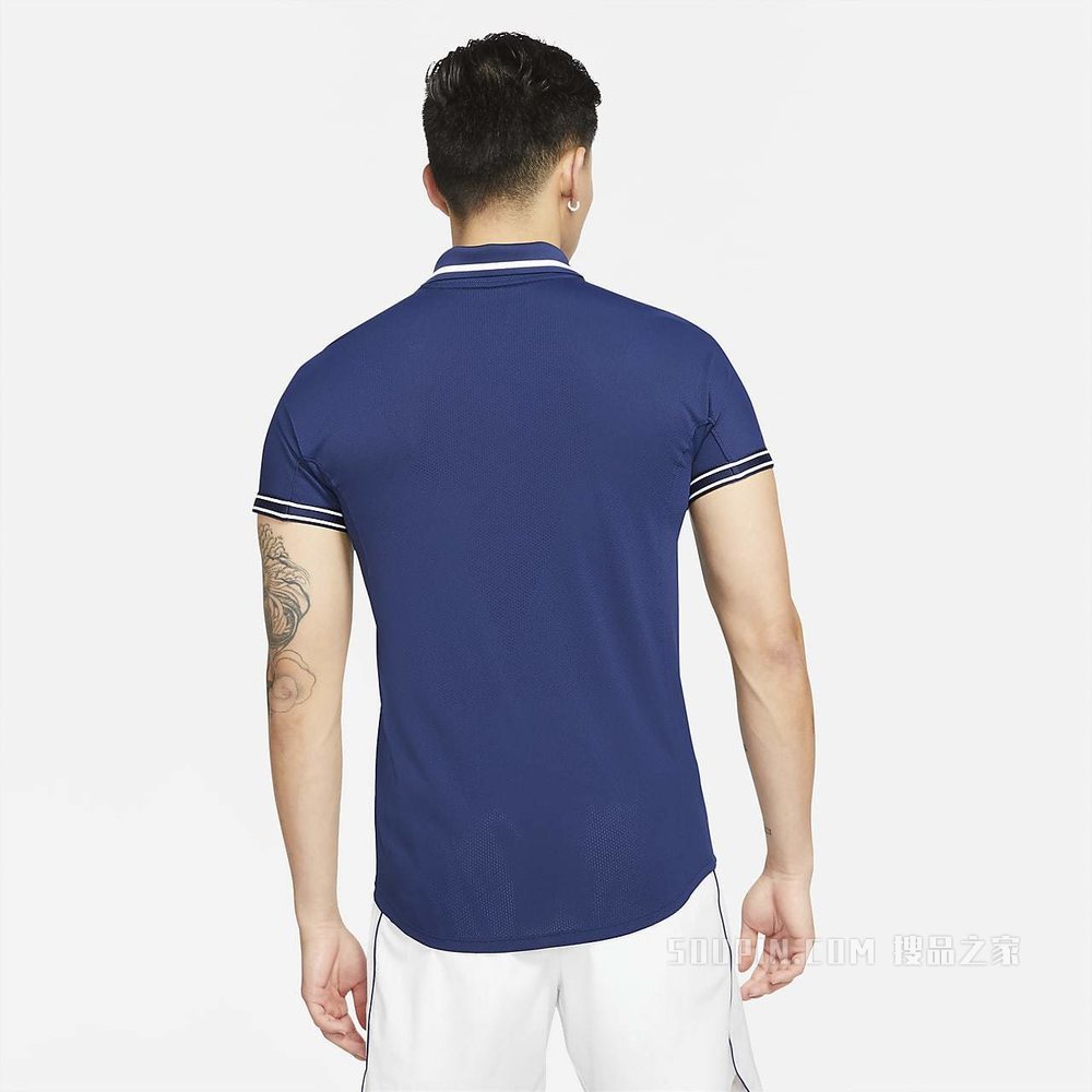NikeCourt Dri-FIT ADV Slam 男子网球翻领T恤