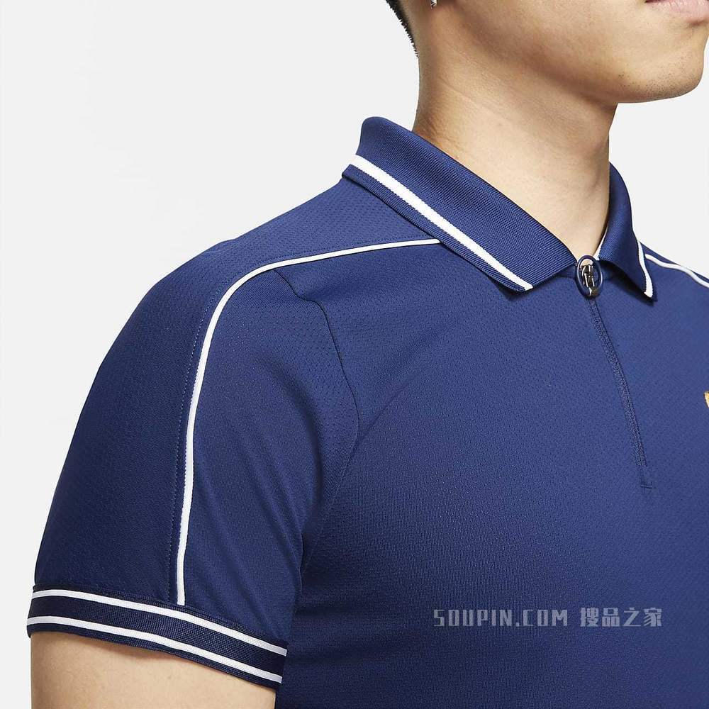 NikeCourt Dri-FIT ADV Slam 男子网球翻领T恤