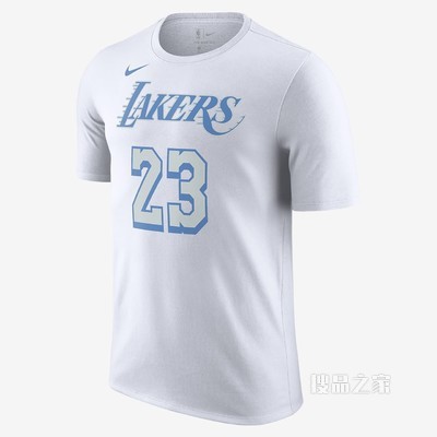 洛杉矶湖人队 City Edition Nike NBA 男子T恤