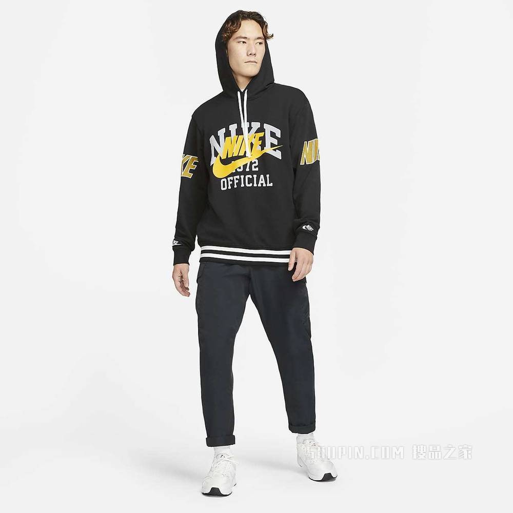 Nike Sportswear 男子法式毛圈套头连帽衫