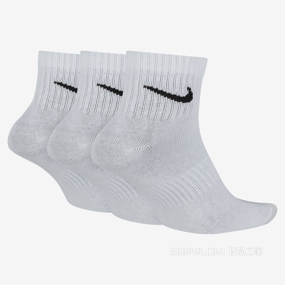 Nike Everyday Lightweight Ankle 训练袜（3 双）