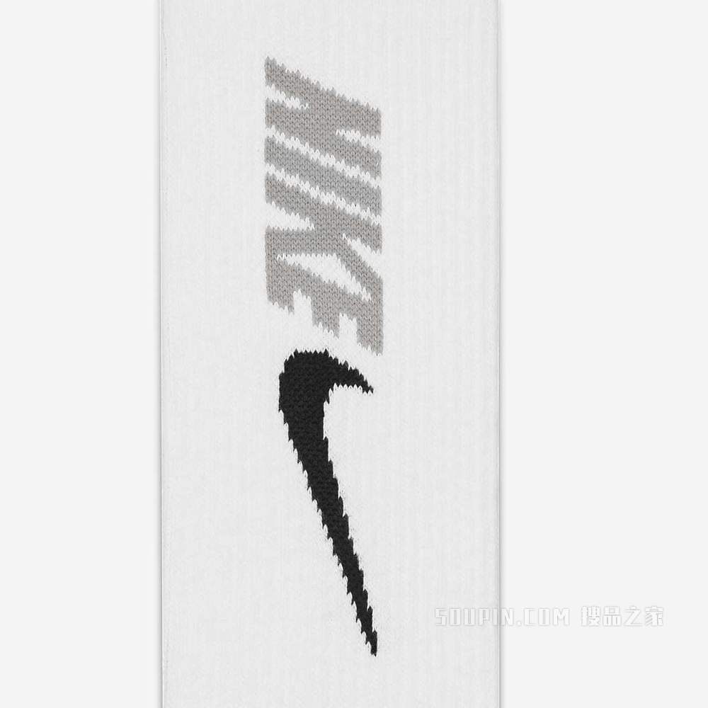 Nike Everyday Plus Cushioned Crew 训练袜（3 双）