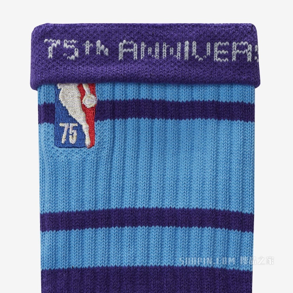 洛杉矶湖人队 Elite City Edition Nike NBA Crew 运动袜（1 双）
