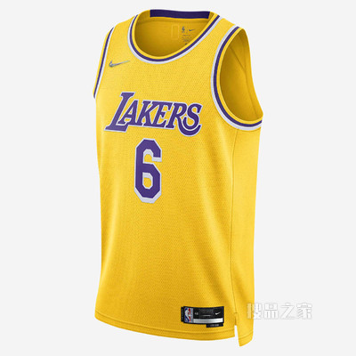 洛杉矶湖人队 Diamond Icon Edition Nike Dri-FIT NBA Swingman Jersey 男子球衣