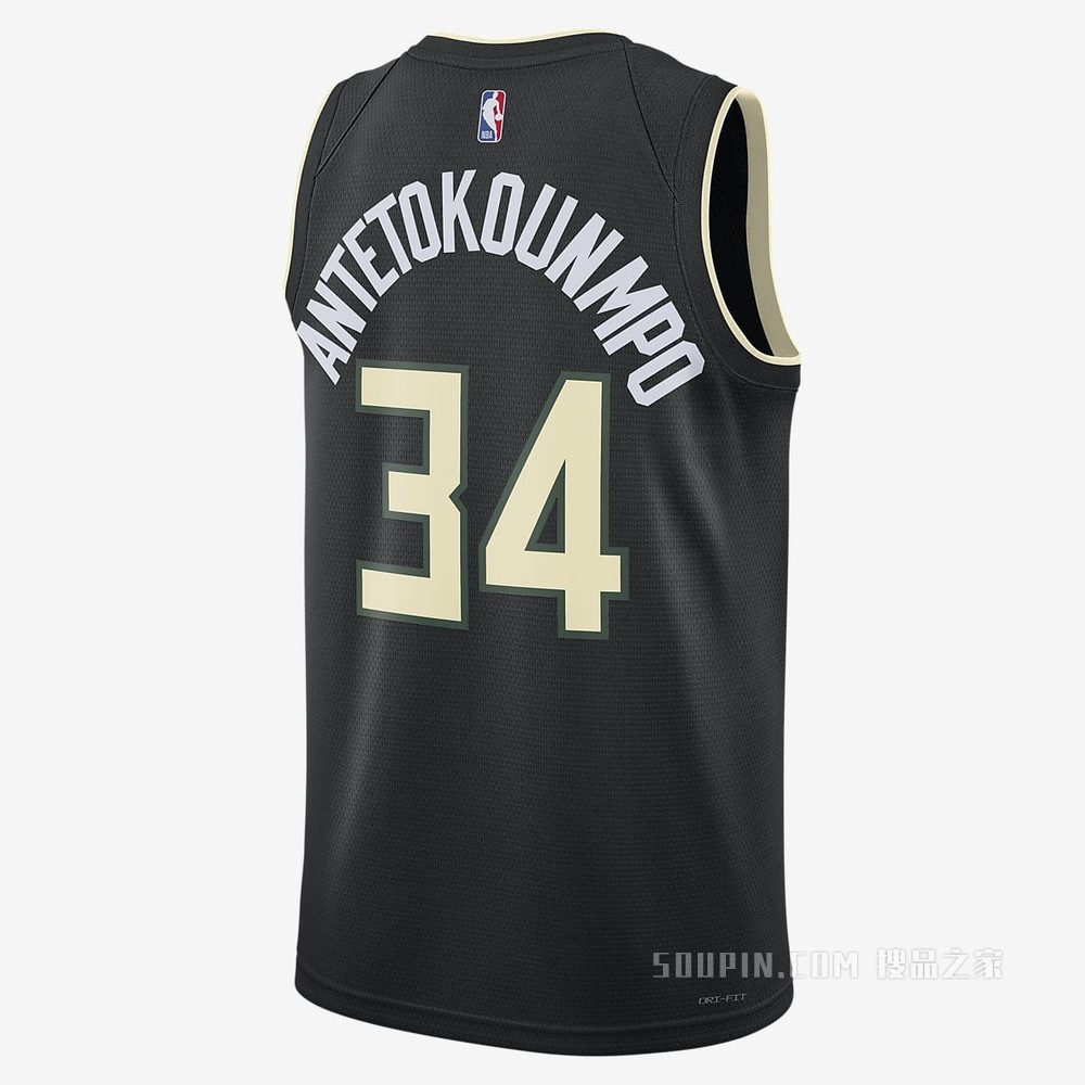 2020 赛季密尔沃基雄鹿队 (Giannis Antetokounmpo) Statement Edition Jordan NBA Swingman Jersey 男子球衣