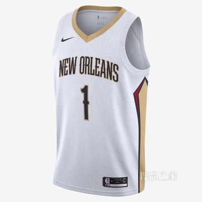 新奥尔良鹈鹕队 (Zion Williamson) Association Edition Nike NBA Jersey 男子球衣