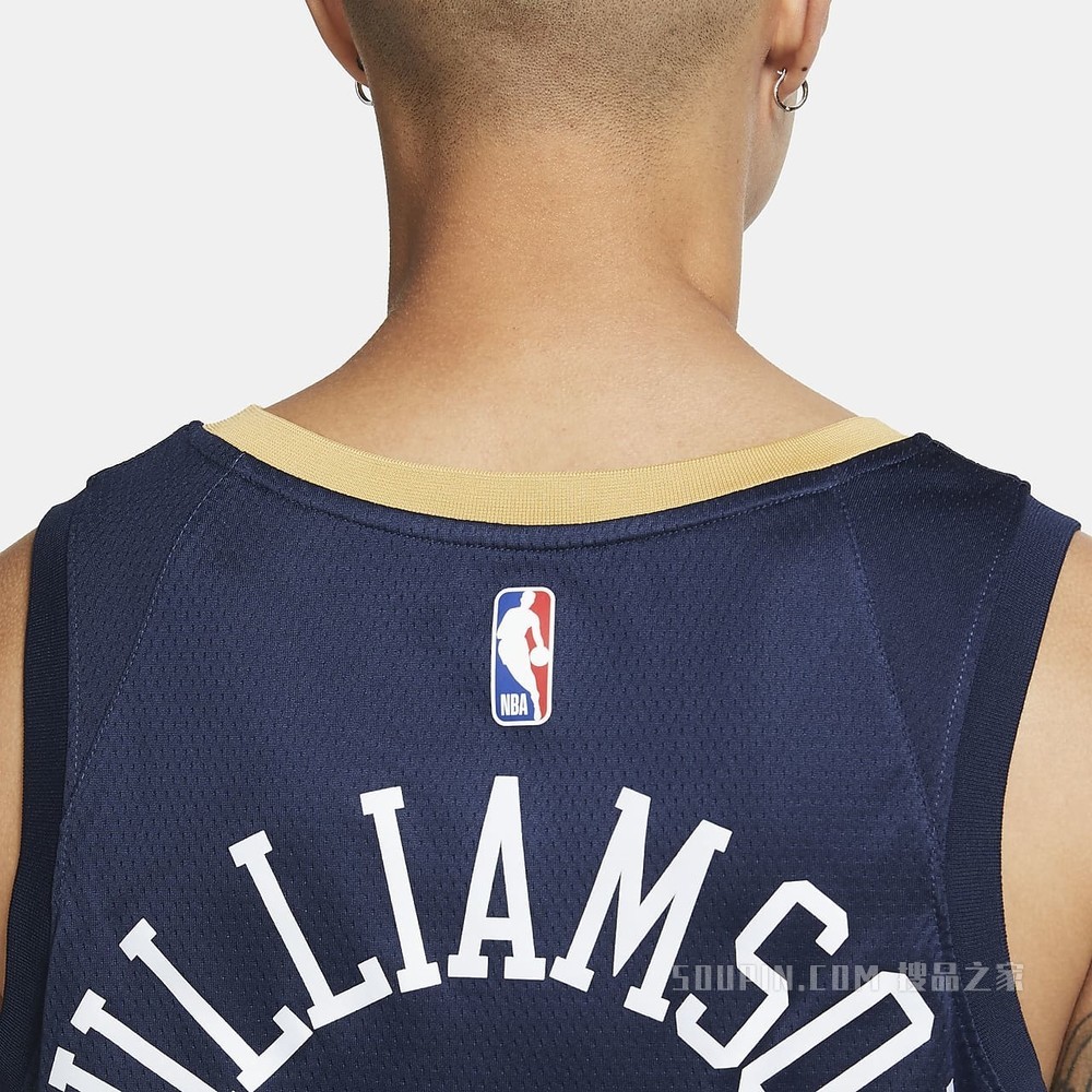 2020 赛季新奥尔良鹈鹕队 (Zion Williamson) Icon Edition Nike NBA Swingman Jersey 男子球衣