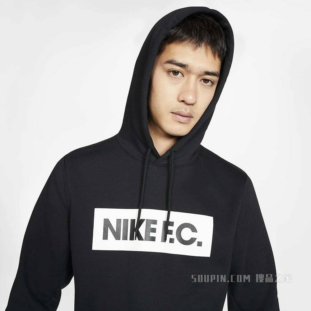 Nike F.C. 男子套头起绒足球连帽衫