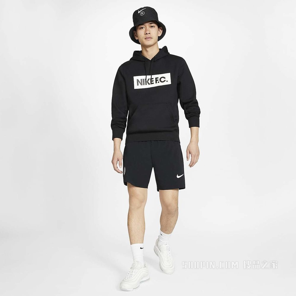 Nike F.C. 男子套头起绒足球连帽衫