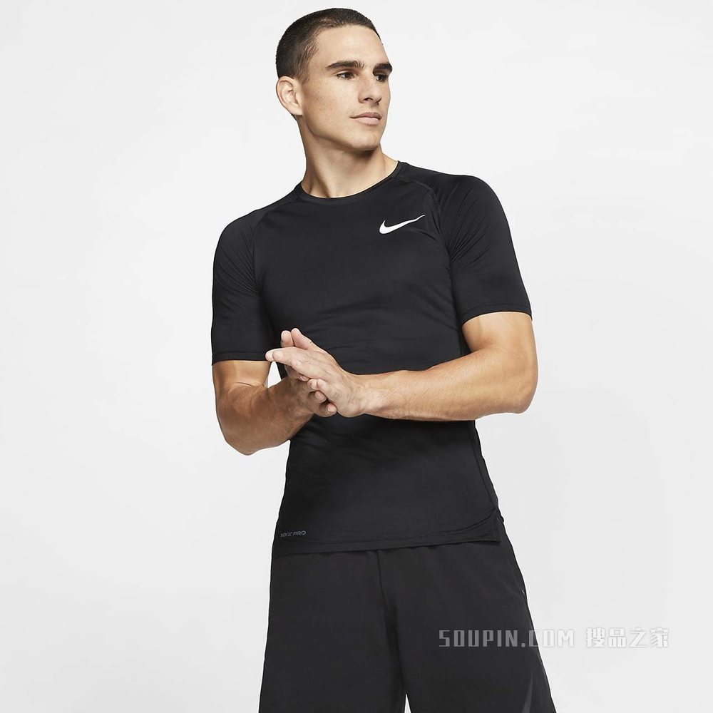 Nike Pro 男子短袖训练紧身上衣