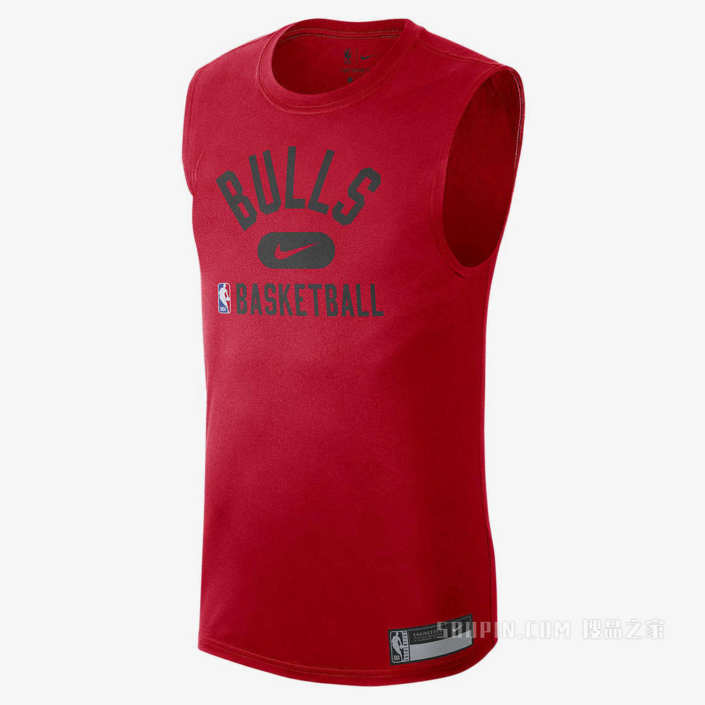 芝加哥公牛队 Nike Dri-FIT NBA 男子训练无袖T恤