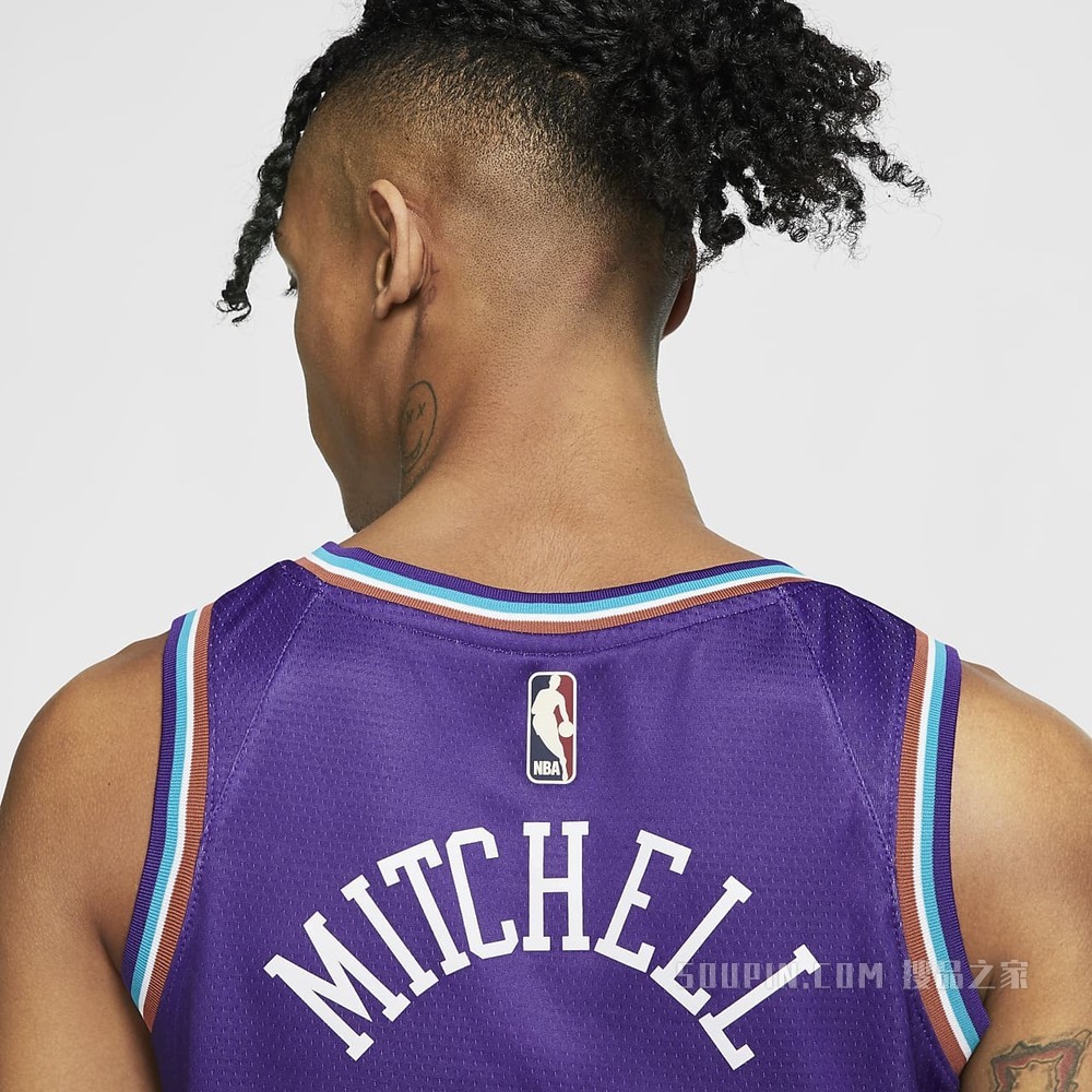 犹他爵士队 (Donovan Mitchell) Classic Edition Swingman Nike NBA Jersey 男子球衣