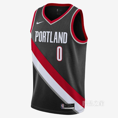 2020 赛季波特兰开拓者队 (Damian Lillard) Icon Edition Nike NBA Swingman Jersey 男子球衣