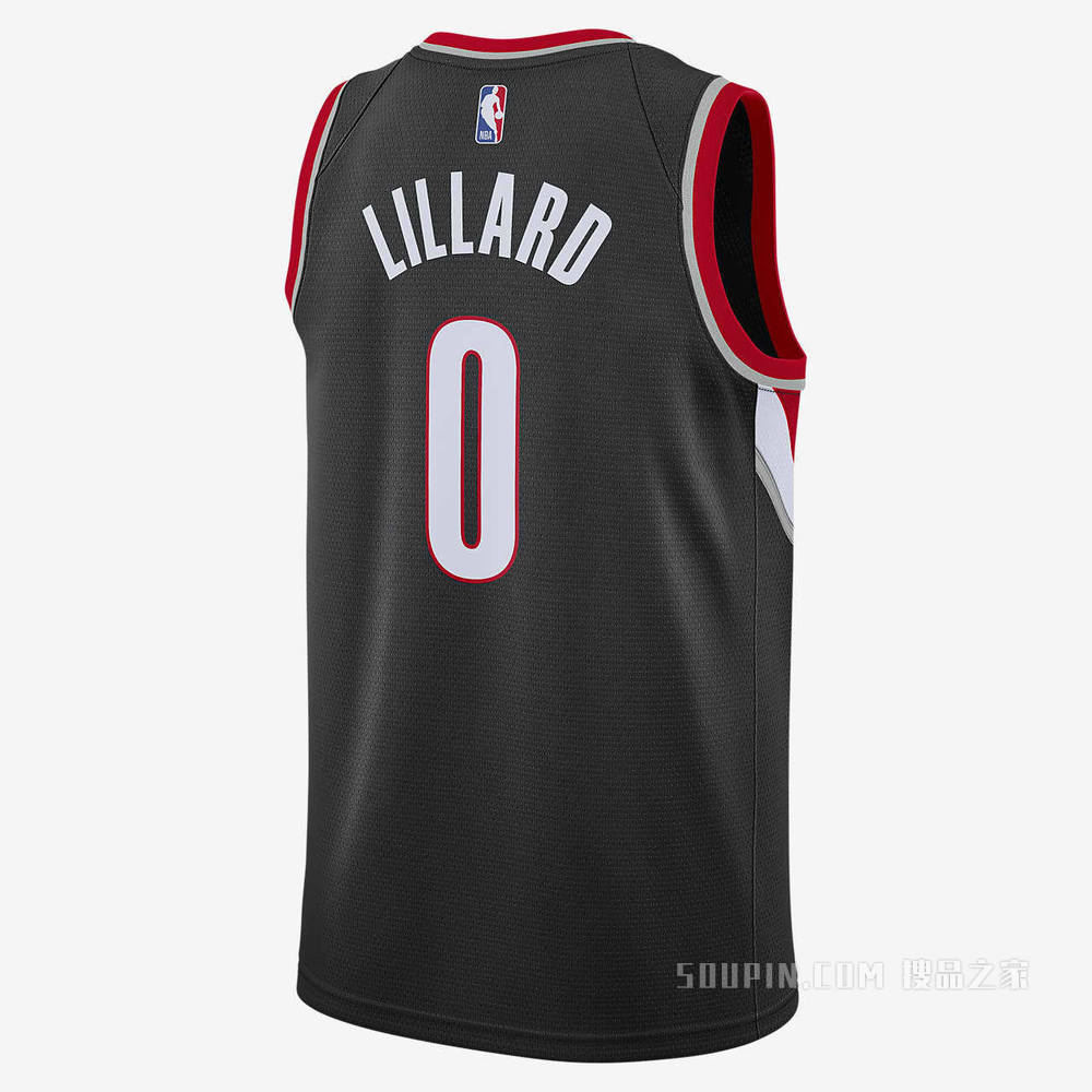 2020 赛季波特兰开拓者队 (Damian Lillard) Icon Edition Nike NBA Swingman Jersey 男子球衣