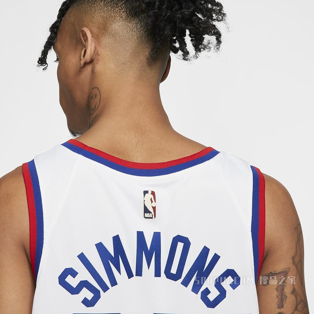 费城 76 人队 (Ben Simmons) Classic Edition Nike NBA Swingman Jersey 男子球衣