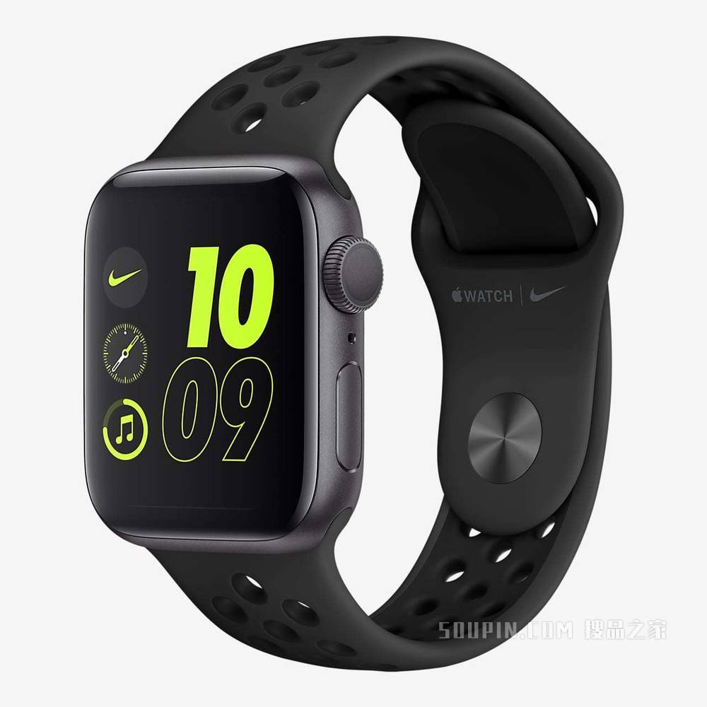 Apple Watch Nike SE (GPS) 搭配 Nike 运动表带 44 毫米深空灰色表壳