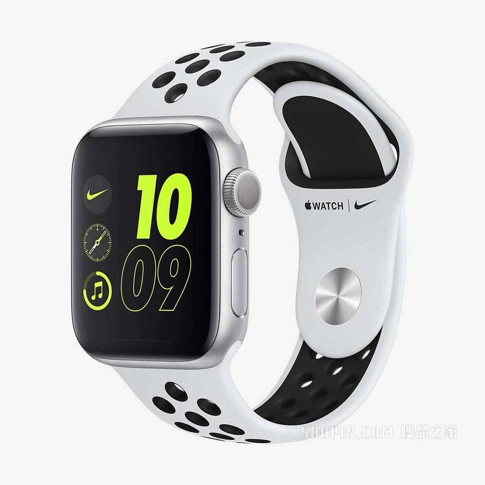 Apple Watch Nike SE (GPS) 搭配 Nike 运动表带 40 毫米银色铝金属表壳