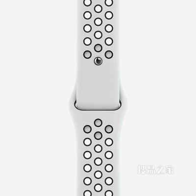 41 毫米白金色/黑色 Nike 运动表带 - 标准号