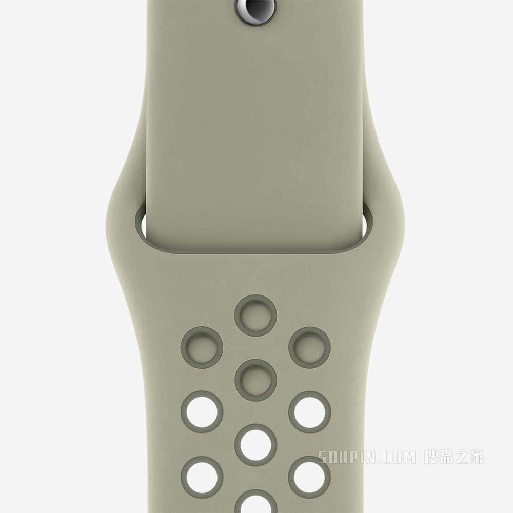 40 毫米云杉雾色/复古苔绿 Nike 运动表带 - 标准号