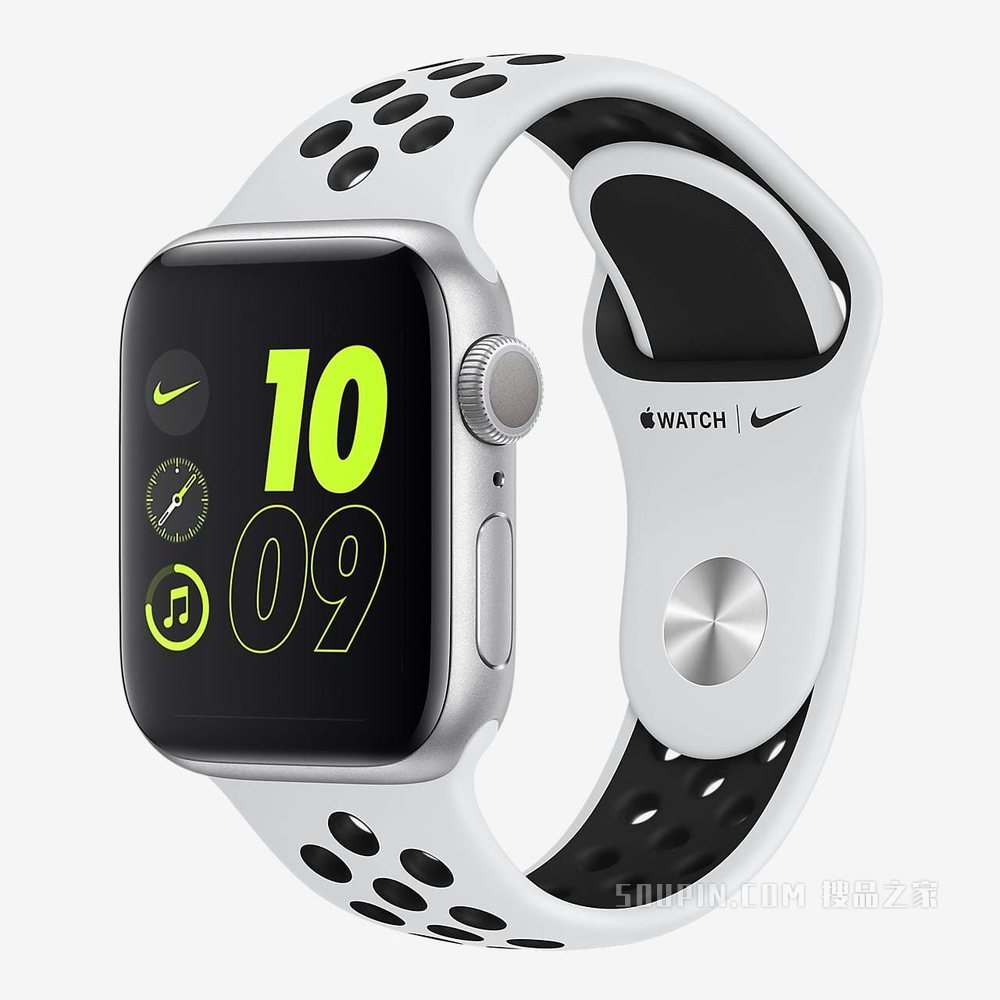 Apple Watch Nike Series 6 (GPS) 搭配 Nike 运动表带 44 毫米银色铝金属表壳