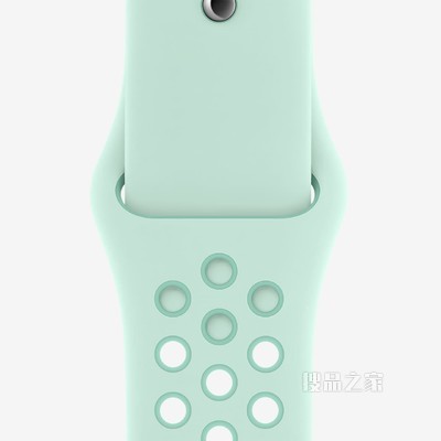 40 毫米浅青色/热带绿 Nike 运动表带 - 标准号