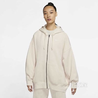 Nike Sportswear Essentials 女子全长拉链开襟起绒连帽衫