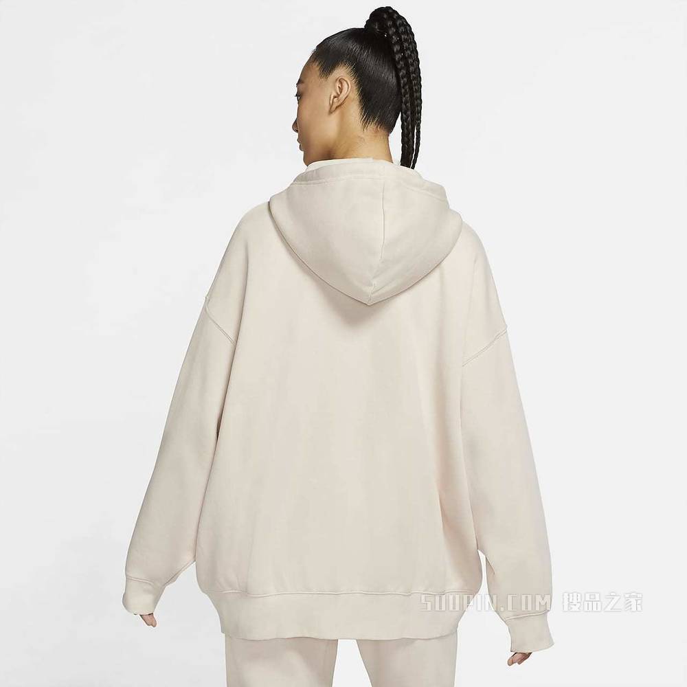 Nike Sportswear Essentials 女子全长拉链开襟起绒连帽衫